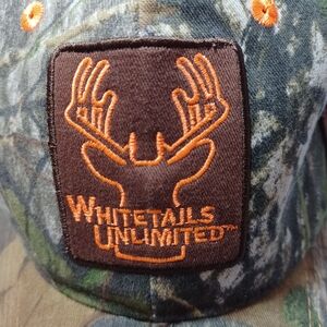 Whitetails Unlimited Camouflage Ball Cap Hat
